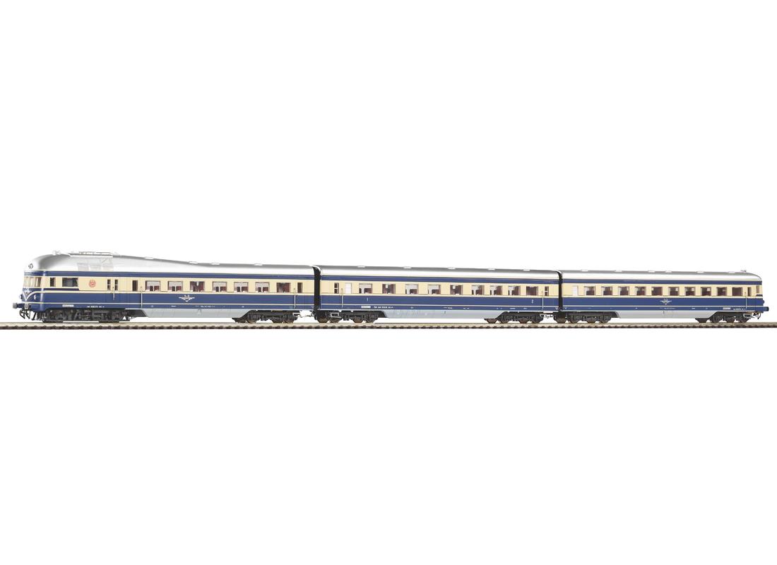 PIKO 52071 Поезд дизельный трехвагонный цифровой “Blauer Blitz“  Rh 5045 BB? III со звуком